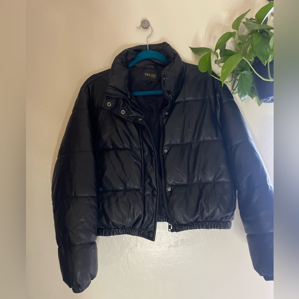 Black Leather Jacket Women's